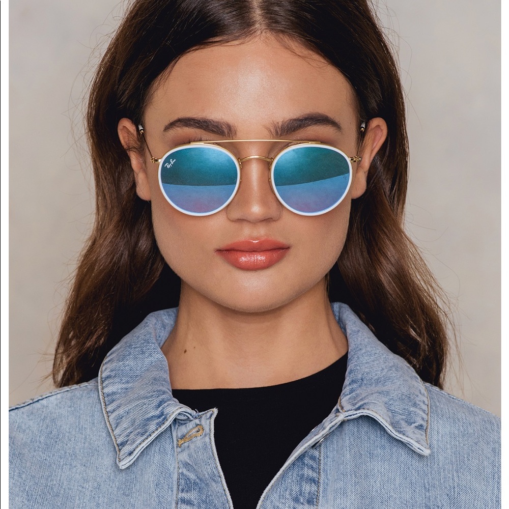 Ray Ban Round Double Bridge Sunglasses